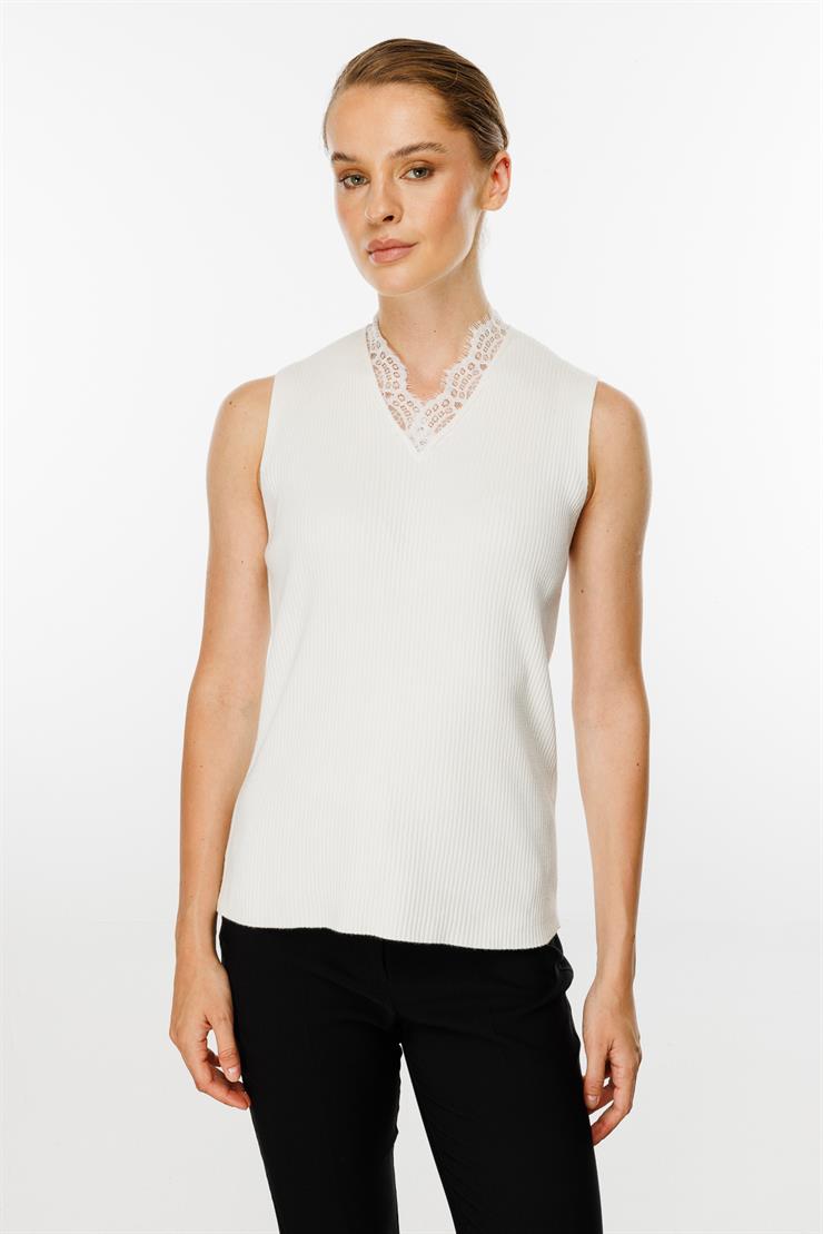 Dantelli Triko Atlet (24KSL8925)-EKRU