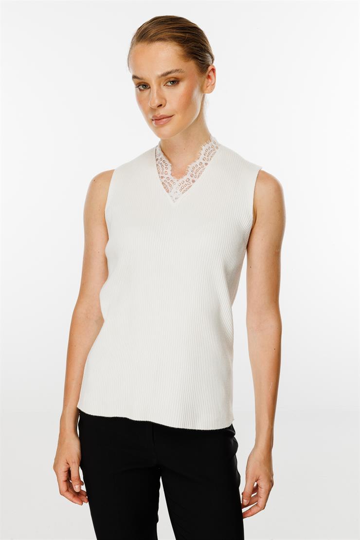 Dantelli Triko Atlet (24KSL8925)-EKRU