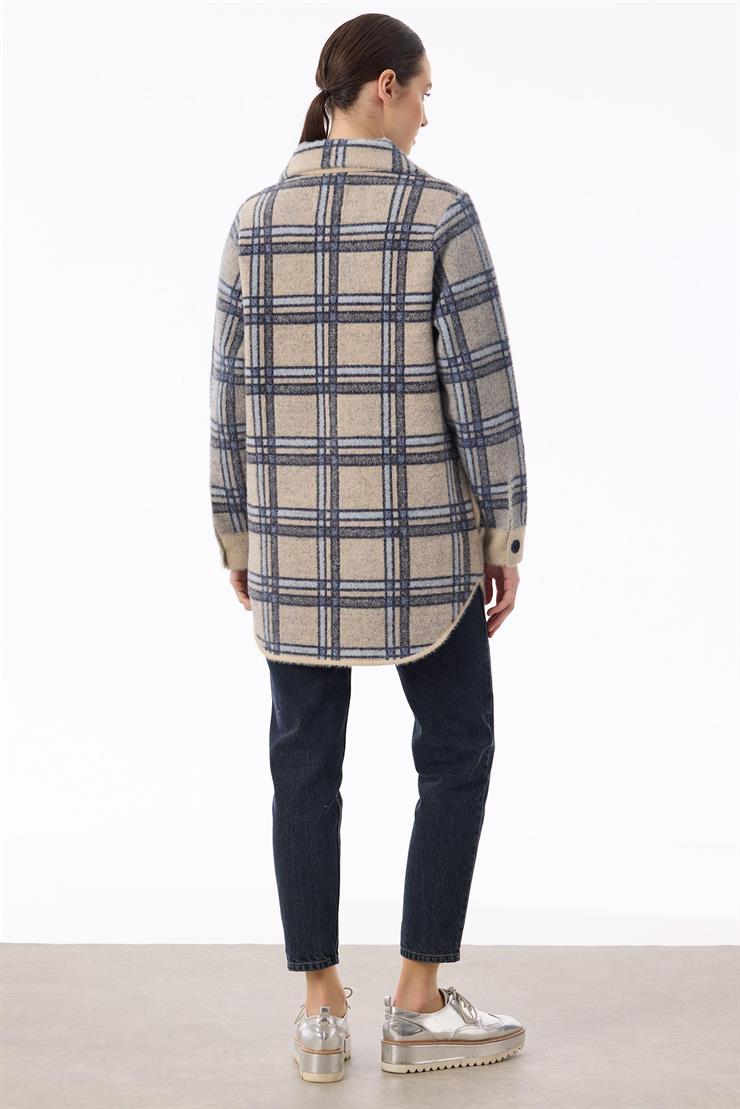 Ekose Desenli Mink Kaban BEJ