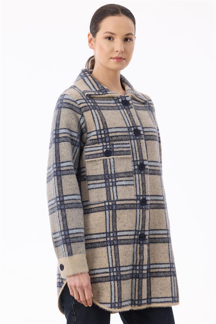 Ekose Desenli Mink Kaban BEJ