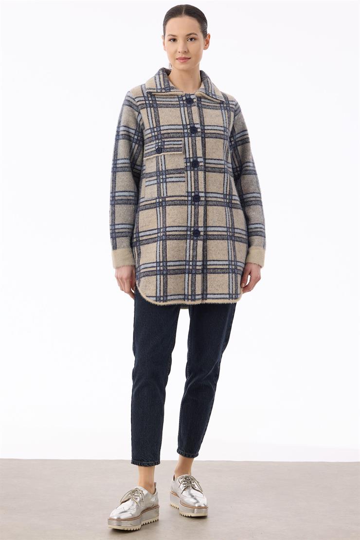 Ekose Desenli Mink Kaban BEJ