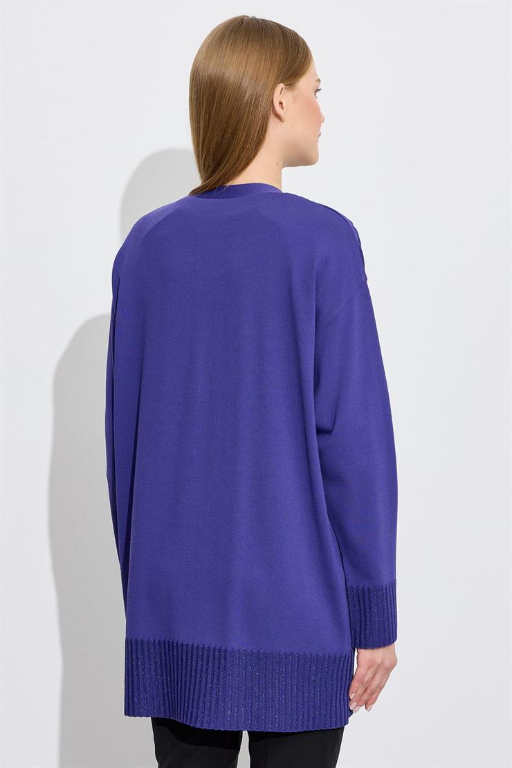 Eteği Simli Önden Düğmelı Rayon Hırka K.MOR