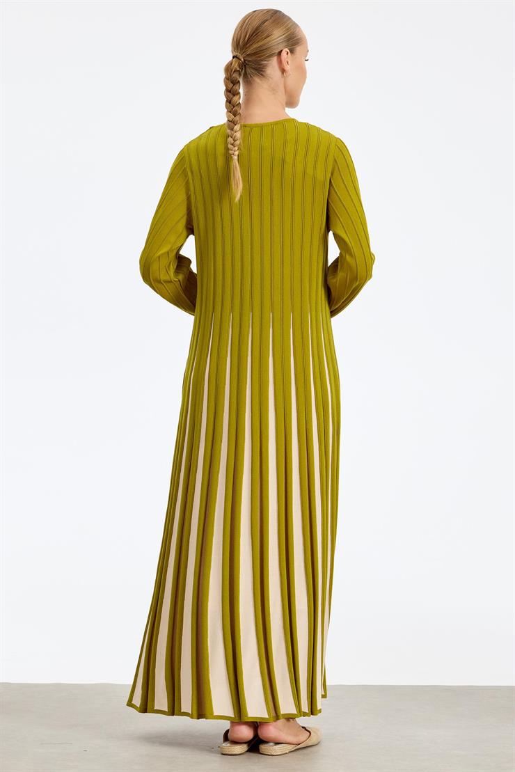 Etekleri Renk Geçişli Elbise ASİT