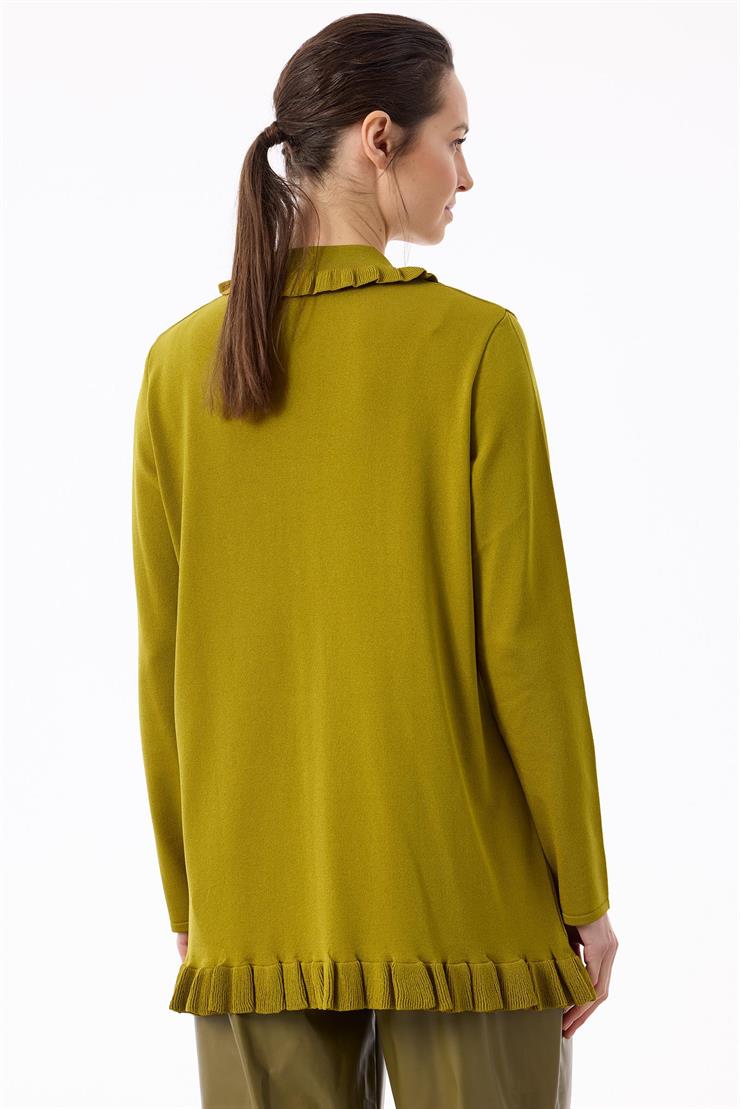 Fırfır Detaylı Rayon Hırka ASİT