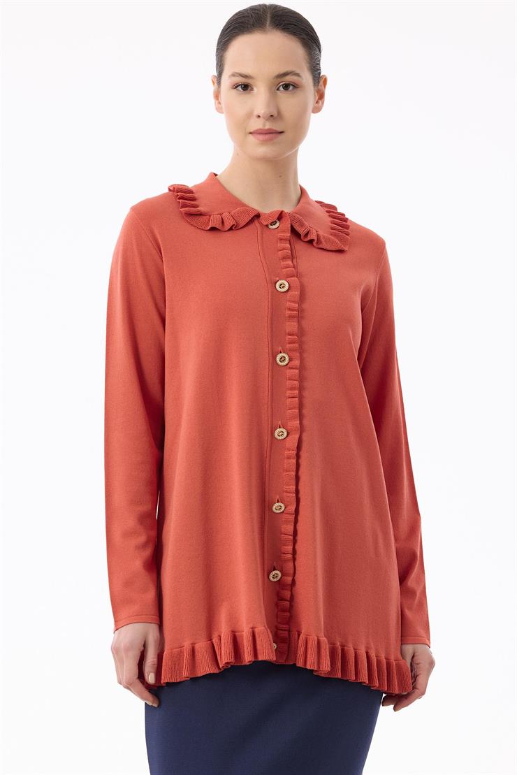 Fırfır Detaylı Rayon Hırka SOMON