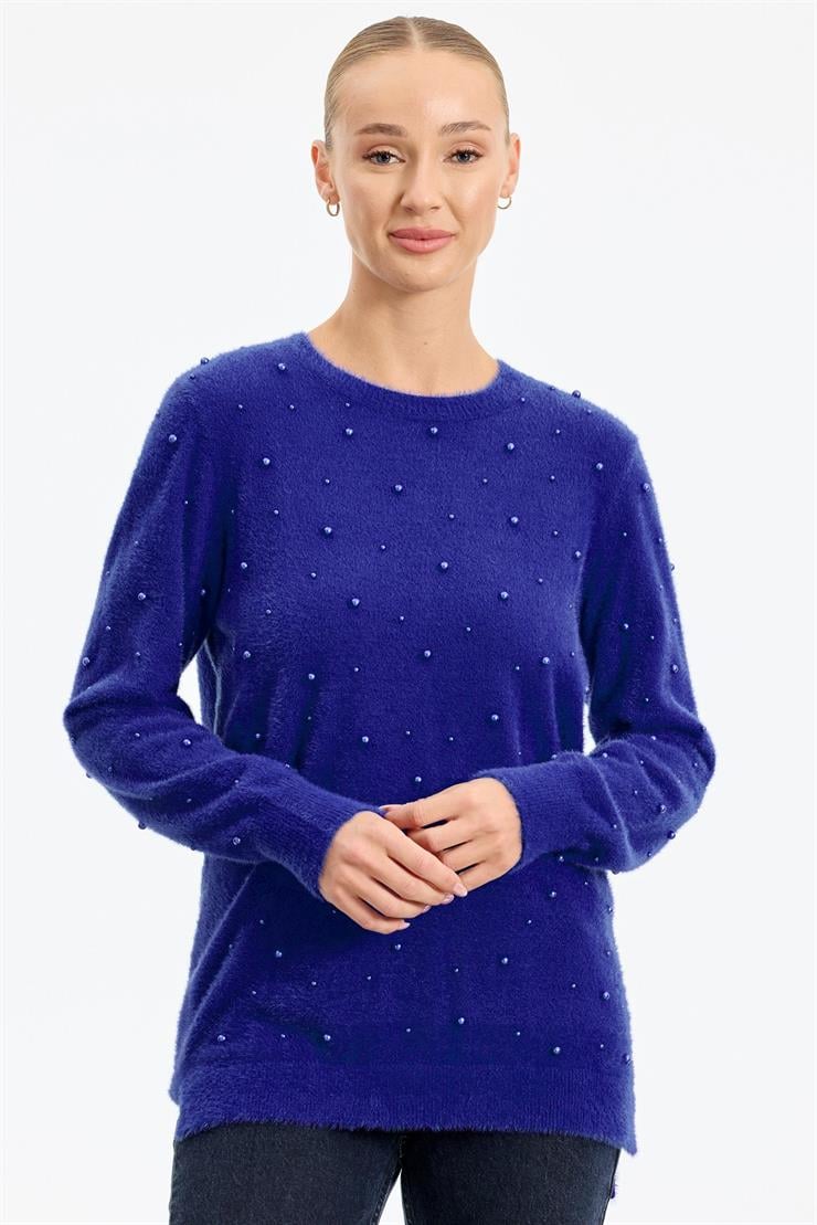 İnci Detaylı Triko Tunik SAKS