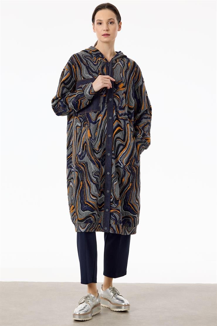 Kot Kombinli Önden Çıtçıtlı Giyçık ANTRASİT