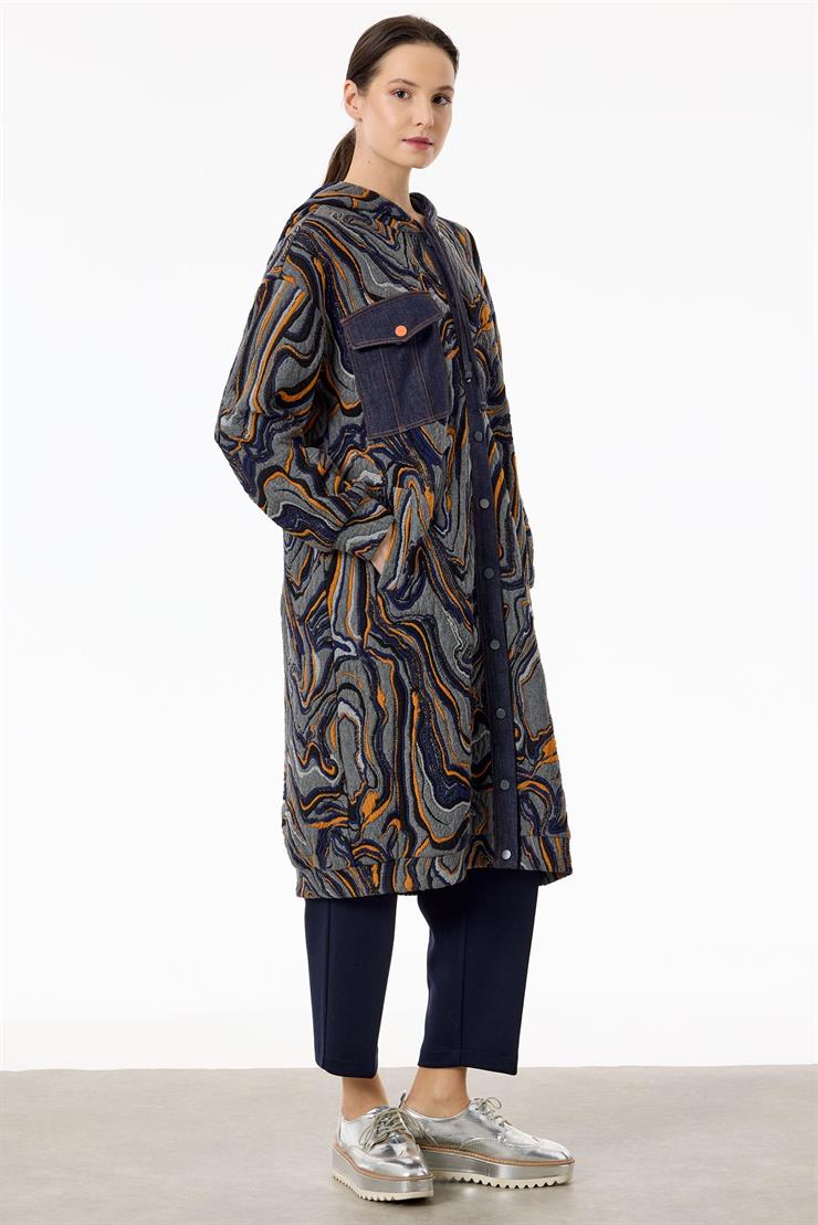 Kot Kombinli Önden Çıtçıtlı Giyçık ANTRASİT