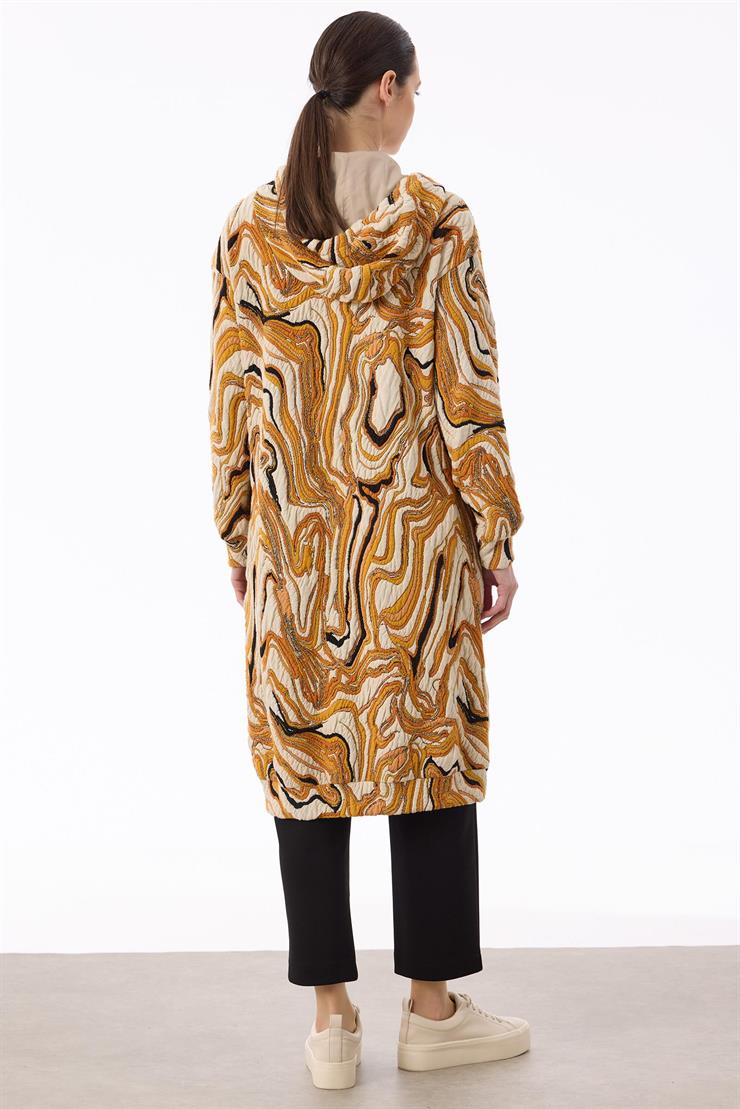 Kot Kombinli Önden Çıtçıtlı Giyçık KAHVE