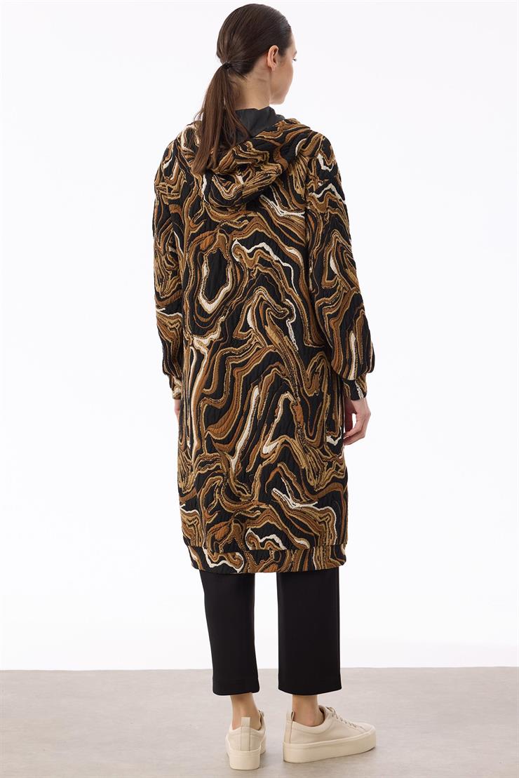 Kot Kombinli Önden Çıtçıtlı Giyçık SİYAH