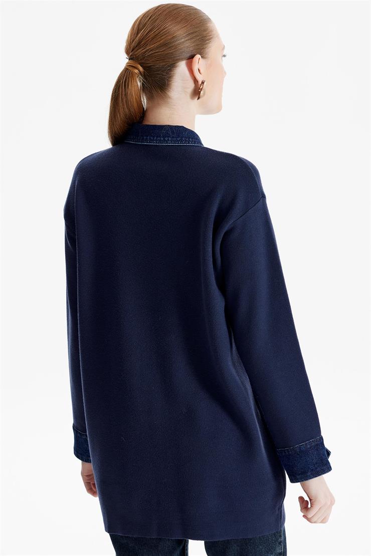 Kot Kombinli Triko Hırka LACİVERT