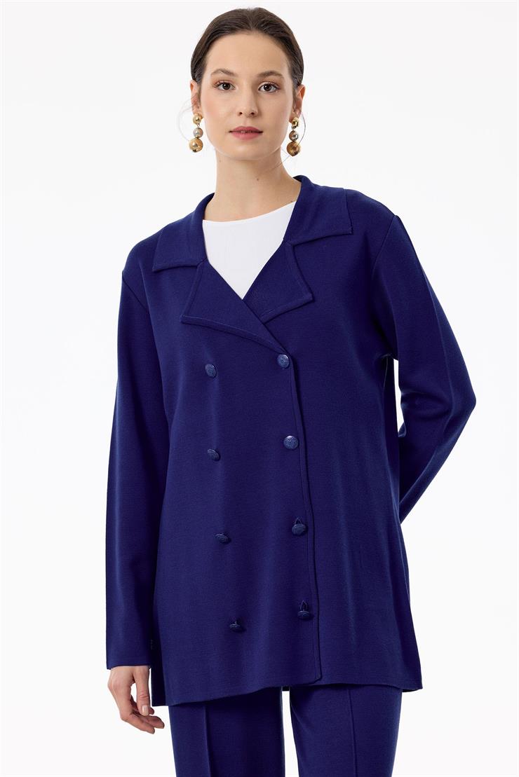 Kruvaze Ceket Pantolon Triko Takım SAKS