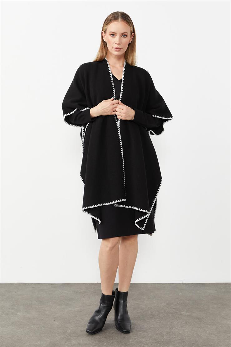 Merrow Detaylı Panço-SİYAH