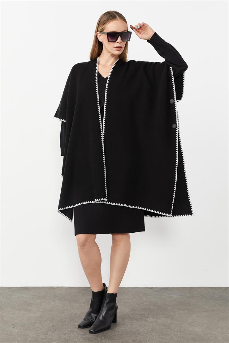 Merrow Detaylı Panço-SİYAH