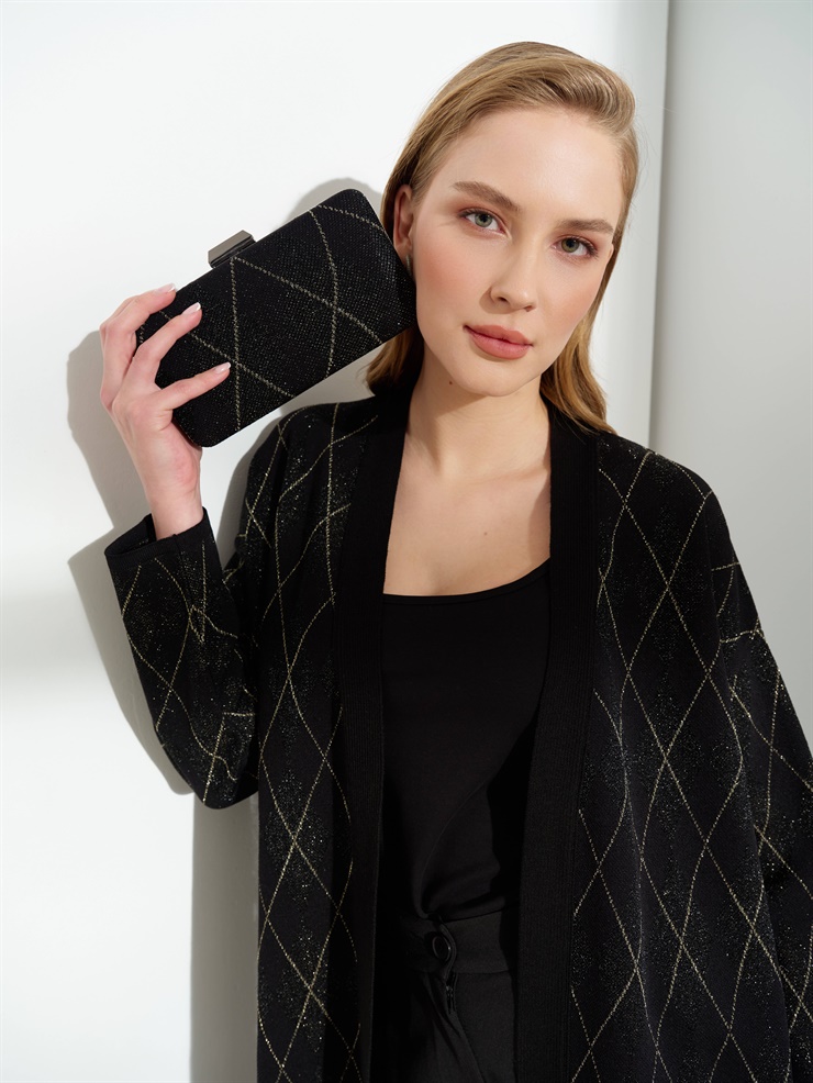 Mutlu Ertan Kadın Baklava Çanta Siyah 30493