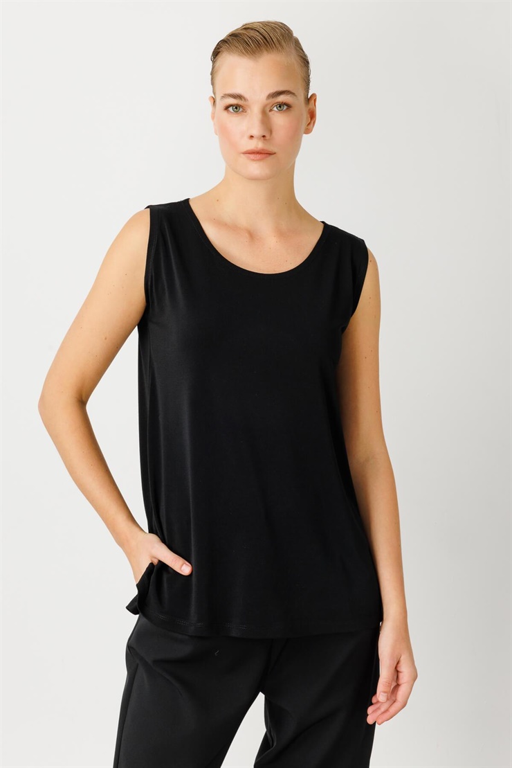 Mutlu Ertan Kadın Basic Atlet Siyah 3987