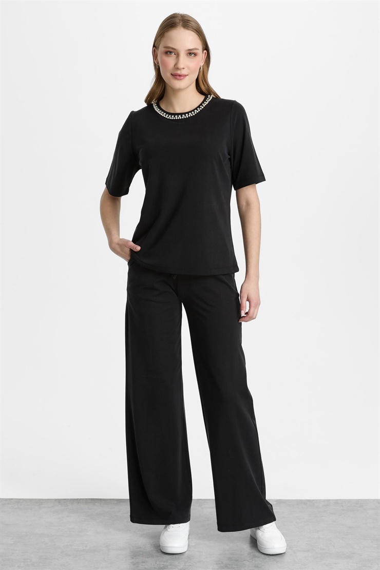 Mutlu Ertan Kadın Basic Pantolon Siyah 30468