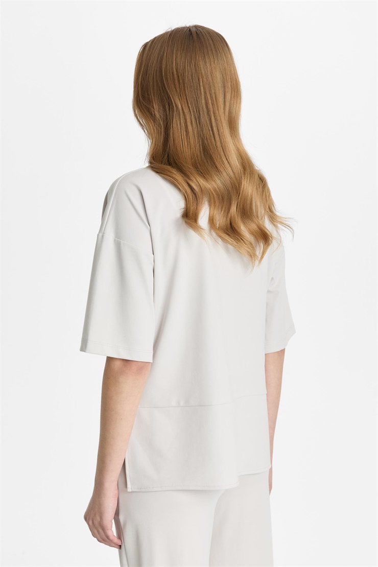 Mutlu Ertan Kadın Gömlek Yaka Bluz Taş 30466