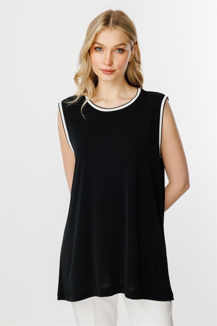 Mutlu Ertan Kadın Ribana Kombinli Atlet Siyah 30372