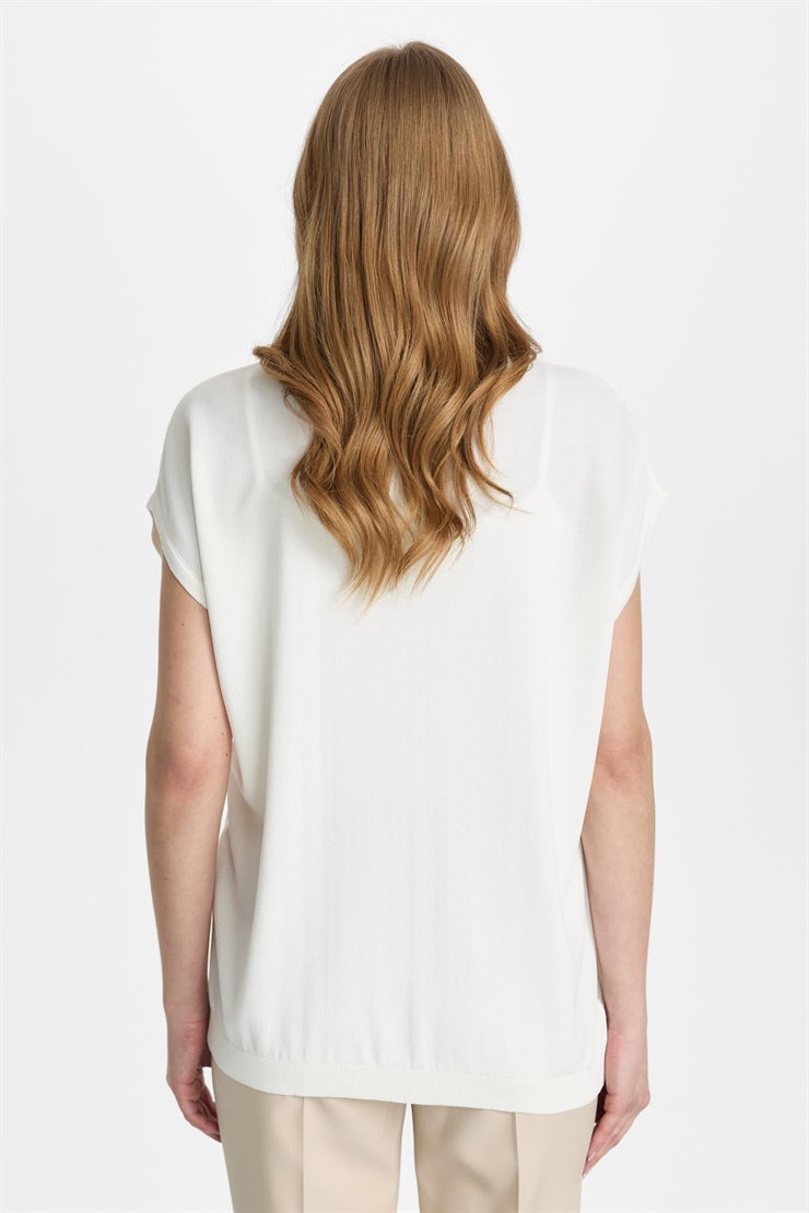 Mutlu Ertan Kadın Simli Bluz Ekru 20326