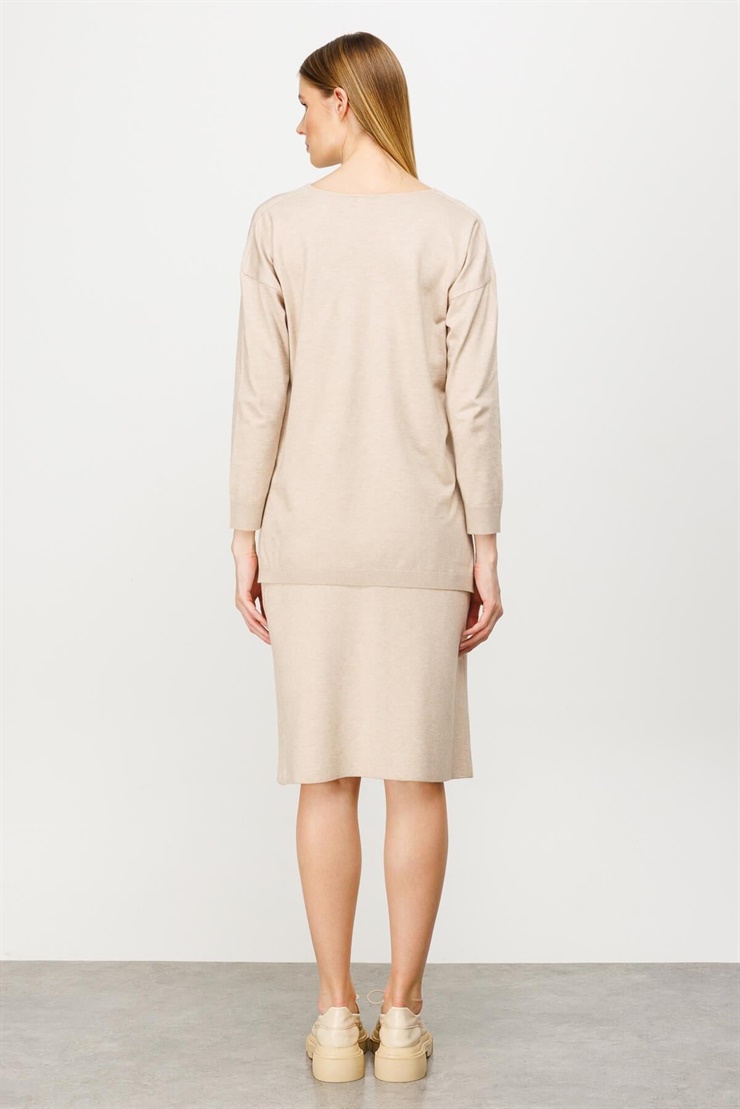 Mutlu Ertan Kadın Triko Kalem Etek Taş 20071