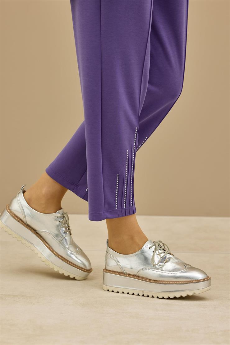 Nervürleri Metal Drop Süslemeli Takım MOR