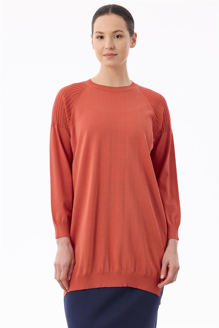 Omuzlar Taş Baskılı Rayon Tunik SOMON