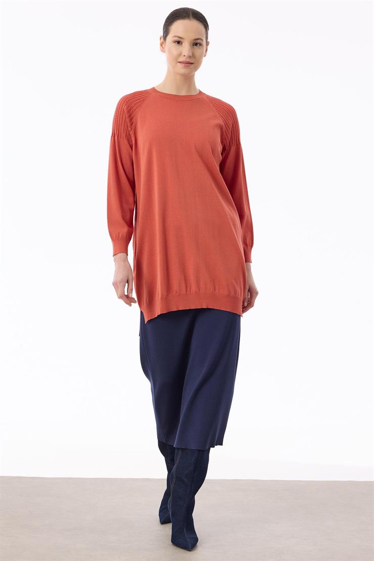 Omuzlar Taş Baskılı Rayon Tunik SOMON