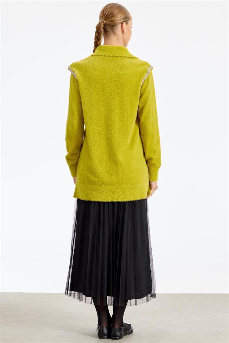 Omuzları Taş Detaylı Tunik ASİT