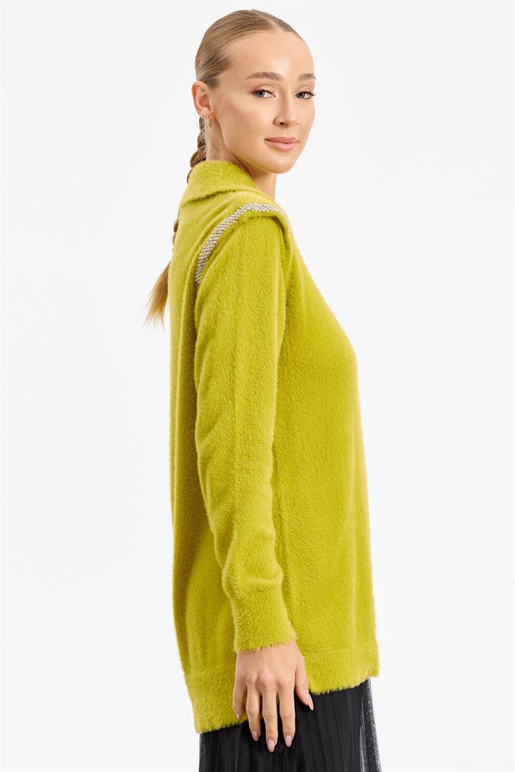 Omuzları Taş Detaylı Tunik ASİT