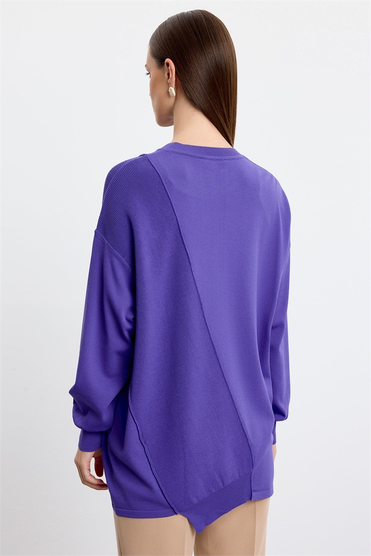 Örgü Detaylı Rayon Tunik LİLA
