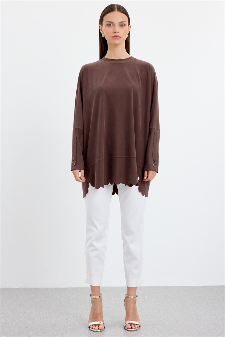 Oversize Tunik KAHVE