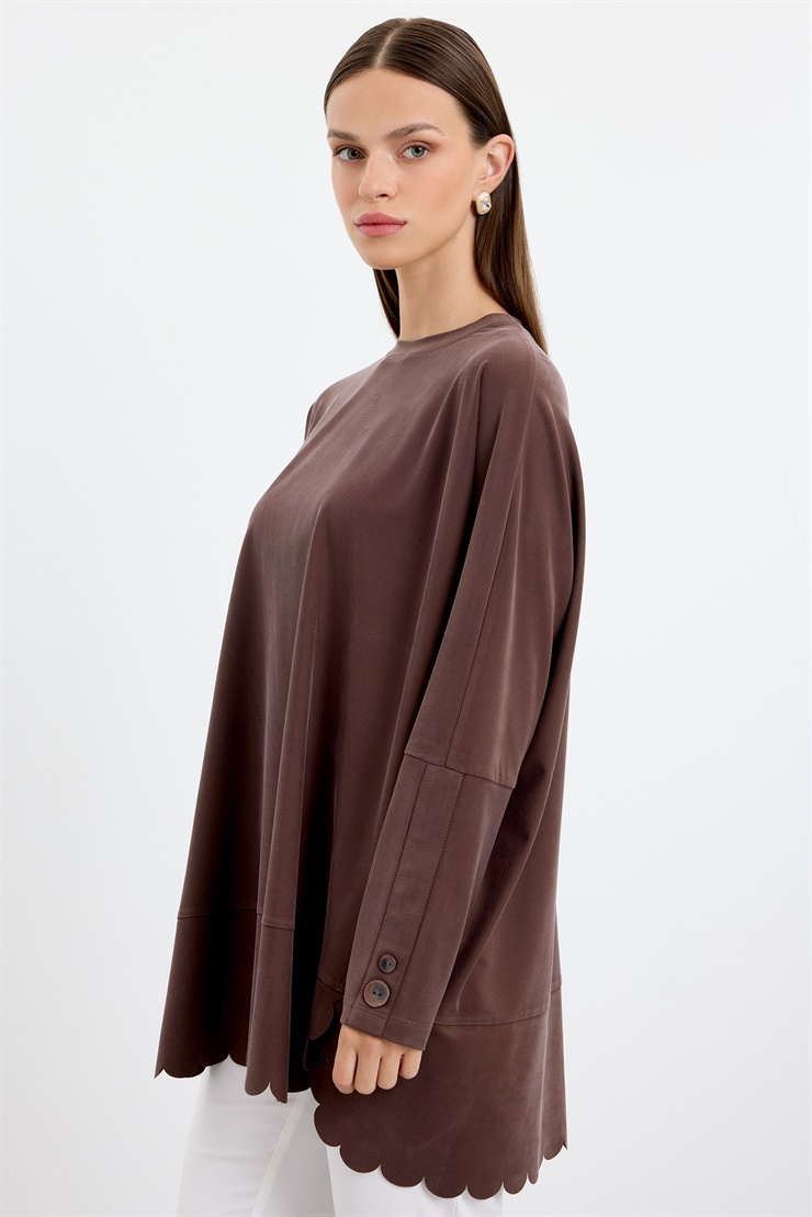 Oversize Tunik KAHVE