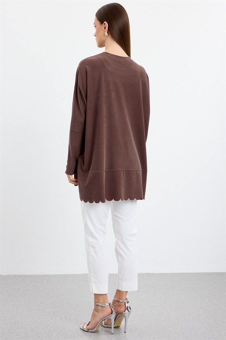 Oversize Tunik KAHVE