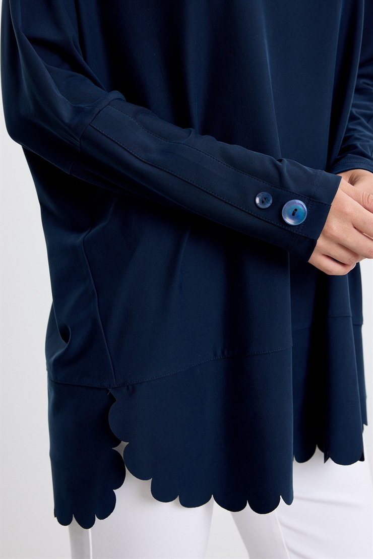 Oversize Tunik LACİVERT