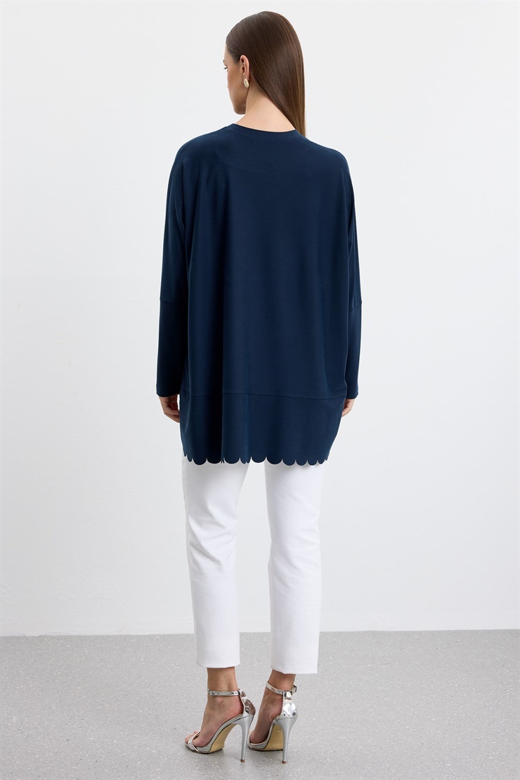 Oversize Tunik LACİVERT
