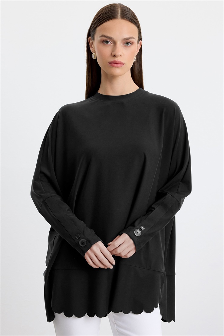 Oversize Tunik SİYAH
