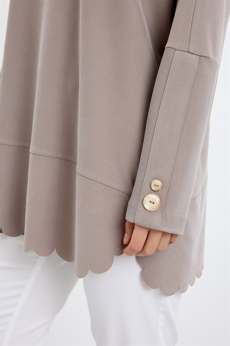 Oversize Tunik VİZON
