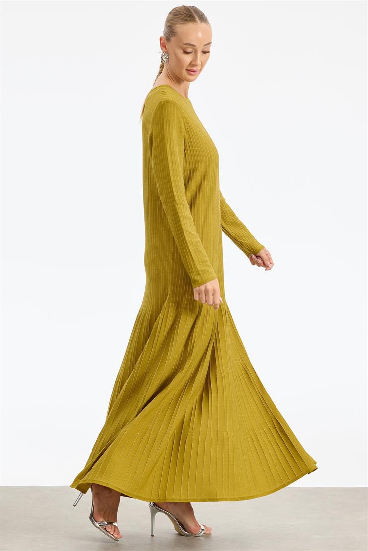 Simli Rayon Elbise ASİT