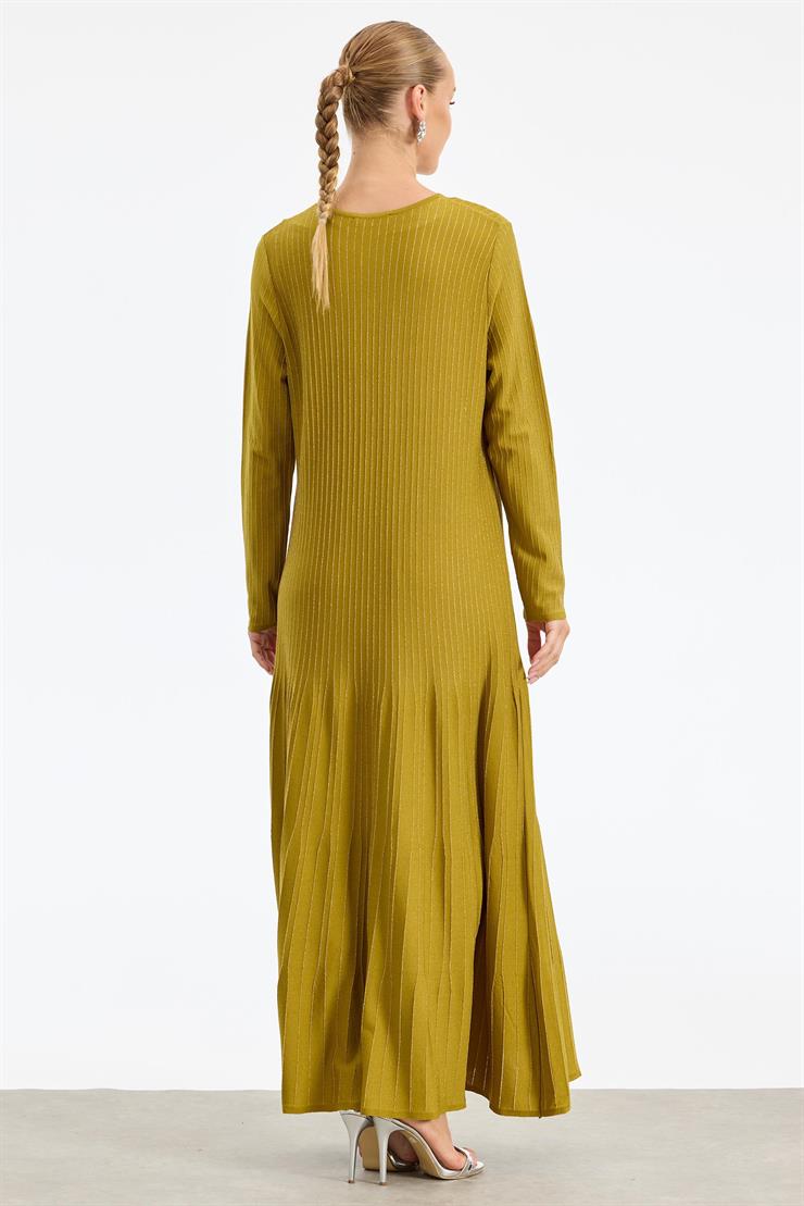 Simli Rayon Elbise ASİT