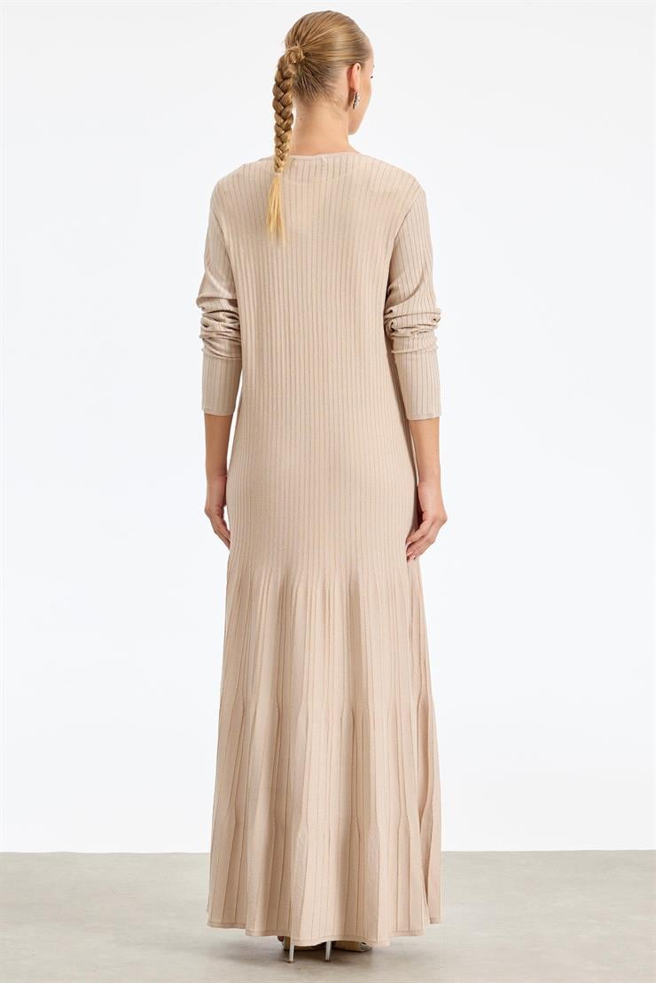 Simli Rayon Elbise BEJ