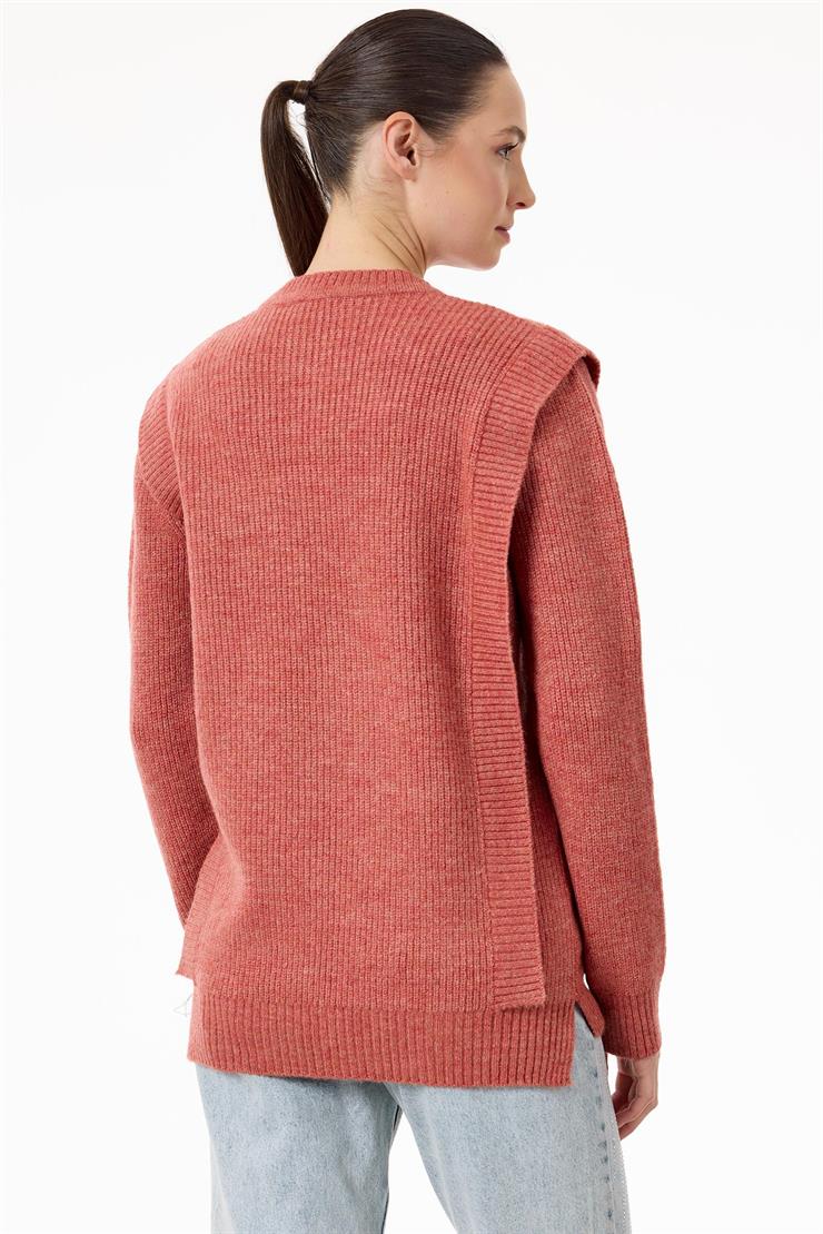 Taş İşlemeli Yürütmeli Tunik GÜL KURUSU