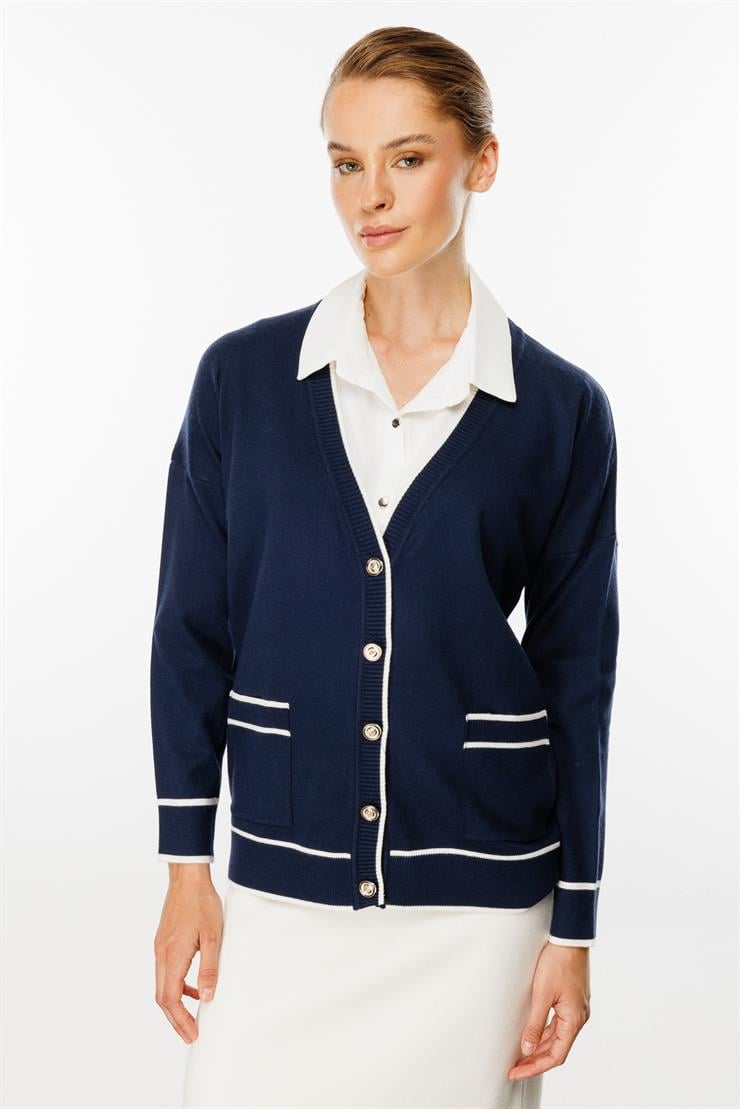 Triko Hırka-LACİVERT