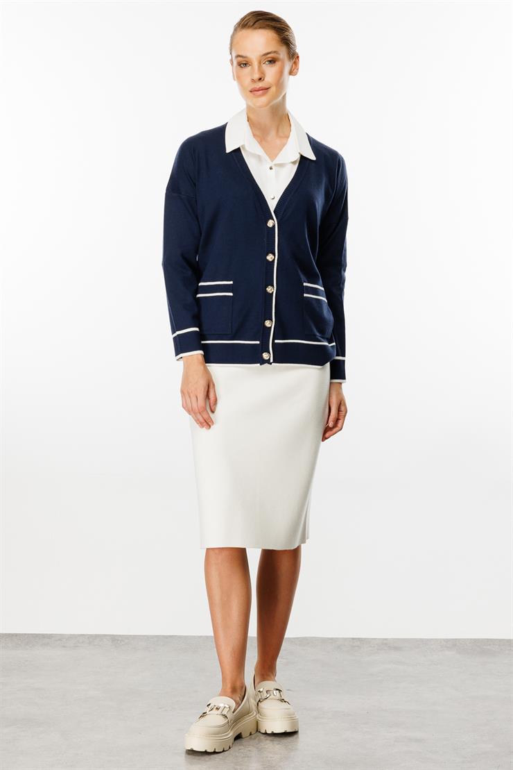 Triko Hırka-LACİVERT