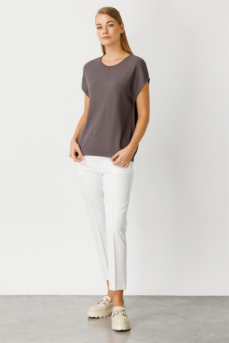 Triko Kolsuz Bluz-Fume