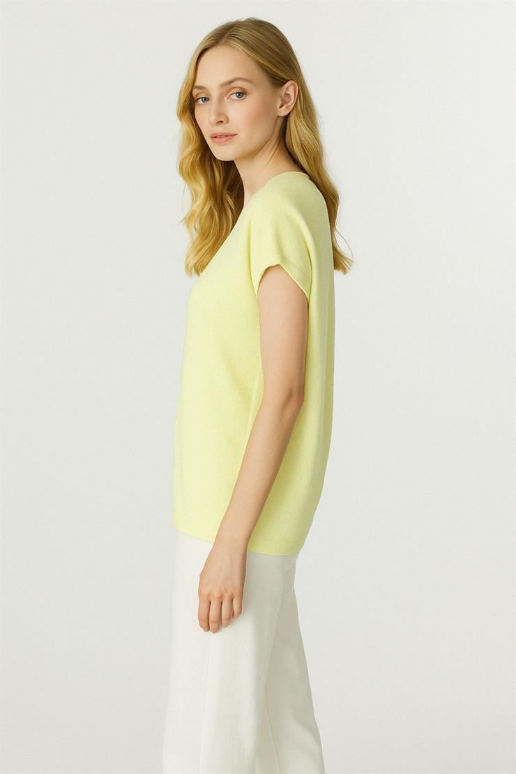 Triko Kolsuz Bluz-SARI