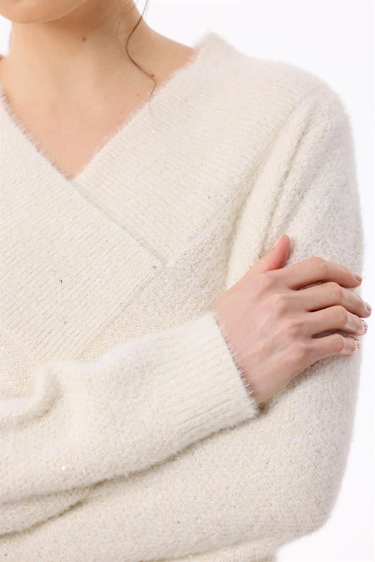V Yaka Pullu Tunik EKRU