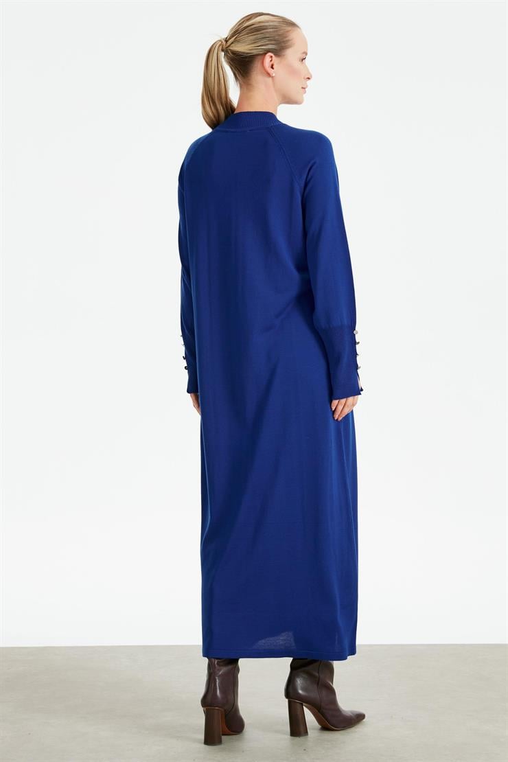 Yarım Balıkçı Basic Triko Elbise SAKS