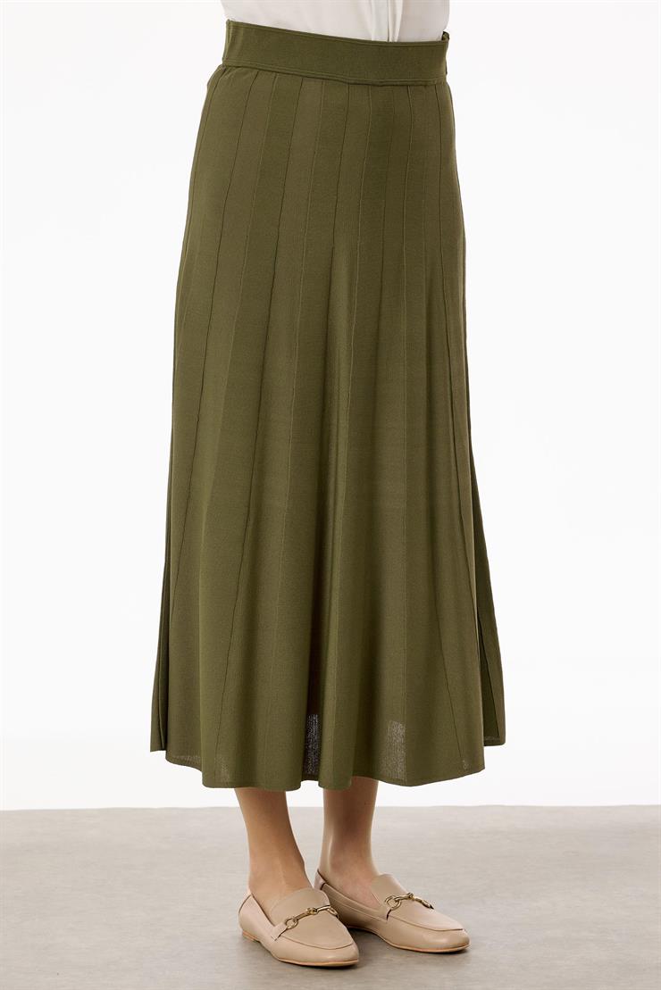 Yelekli Etekli Rayon Takım HAKİ