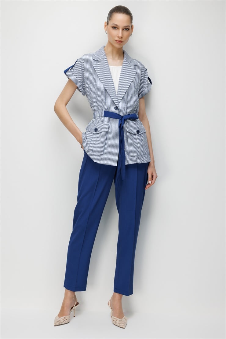 Modailgi Apoletli Duble Kol Beli Büzgülü Torba Cep İkili Takım - 40094